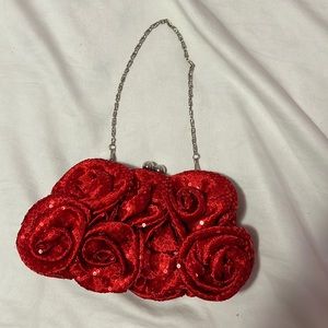 Rose sparkly bag